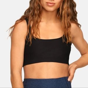 Outdoor Voices black double time bra size medium